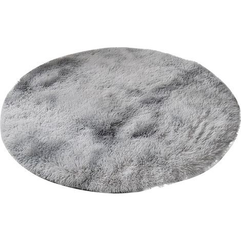 Tapis rond ZToonmas 80 x 80 cm pour chambre de fille, tapis rond pour chambre d'adolescente, décoration douce et moelleuse (1/2)