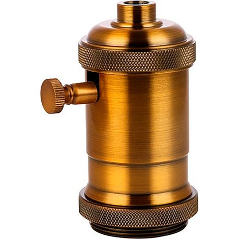 Portalampada a Variatore Vintage E27 4 A 150 W 250 V Ottone Invecchiato 50 X 93 mm