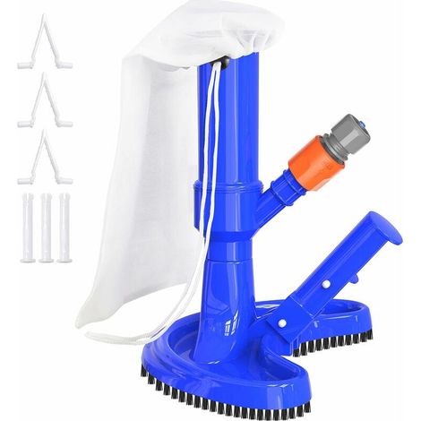 Green Mobility-Aspirateur de piscine avec brosse et sac - Kit de nettoyage pour piscine - Pour piscine hors sol, spa et fontaine - Aspirateur sous vide piscine (1/5)