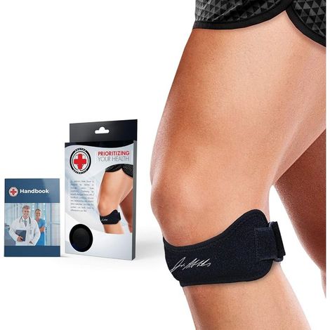 Kniebandage mit Patellarsehnenverschluss – Unterstützung bei Arthritis, Sehnenentzündungen und Knieverletzungen – Verstellbar und individuell anpassbar – Für Laufen, Gewichtheben und alltägliche Aktiv (1/5)
