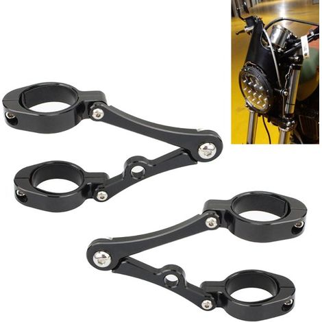 Modified motorcycle headlight bracket, adjustable black 39-41mm bracket (1/5)
