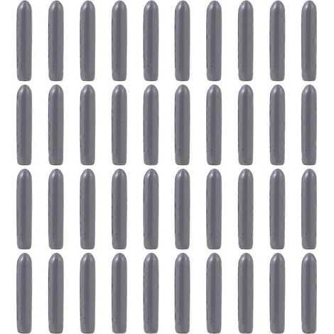 Kit de réparation de panier de lave-vaisselle en 50 pièces comprenant des embouts de fixation, un revêtement protecteur en plastique et des capuchons d'extrémité. (1/4)