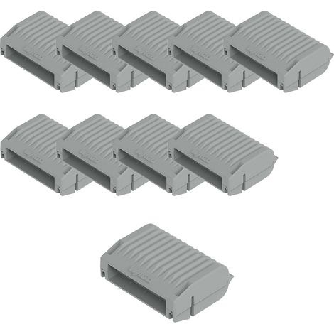 Wago – Lot de 10 boîtes Gelbox T2 série 221/2273 connecteurs 4mm² – Indice de protection IPX8 – Température jusqu'à 85°C – Résistance à l'immersion