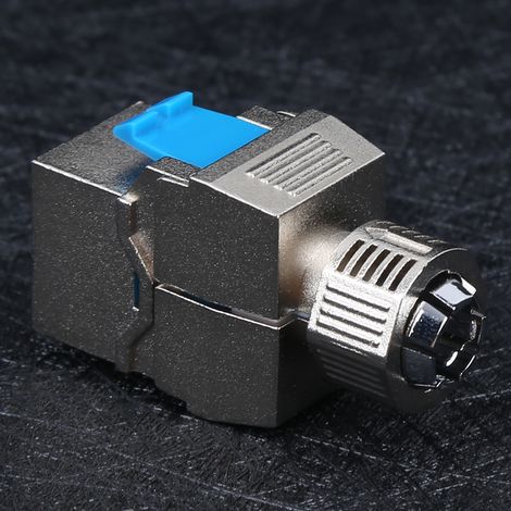Module réseau informatique de catégorie 8 (CAT8) de haute qualité, sans pression, compression ni outil, module d'information pour câble réseau RJ45 blindé (1/4)