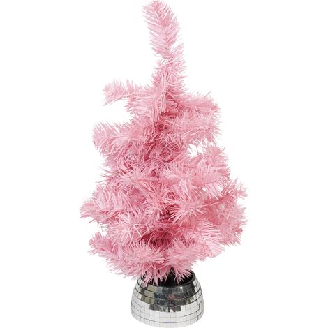 Sapin de Noël Artificiel Rose Lumineux avec Éclairage LED et Fonctionnement sur Piles 50 cm - PANGIVO (1/3)