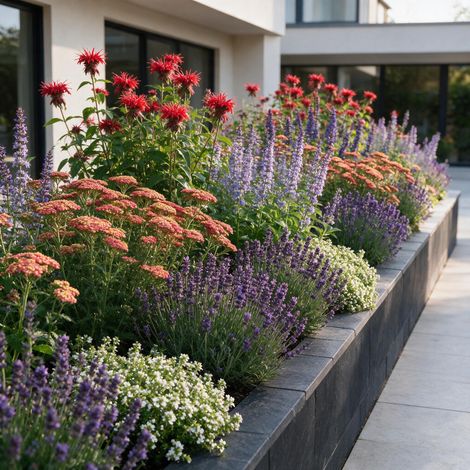 Pack 24 Plantes Vivaces Parfumées pour Massif Jardin Couleurs Variées 3 m² Pot 11 cm (1/5)