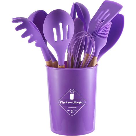 Esslöffel, Pfannenwender, Schaberpinsel, Ölpinsel, Küchenutensilien-Set, Kochzubehör, komplettes Kochset