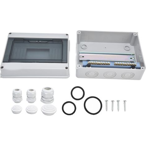 Boîtier de distribution étanche IP65 8 voies extérieur pour disjoncteur électrique boîte de jonction (1/5)
