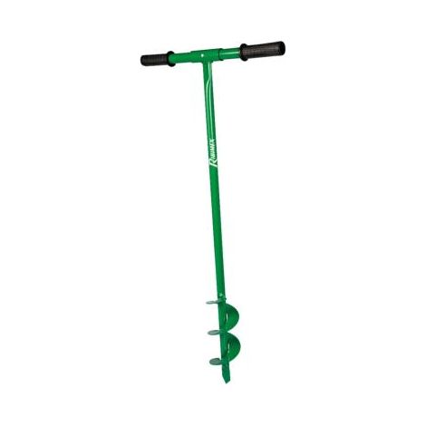 Ribimex – Tarière manuelle 10 cm – Manche avec poignées antidérapantes – Pour petits travaux de forage – Creuse des trous cylindriques précis