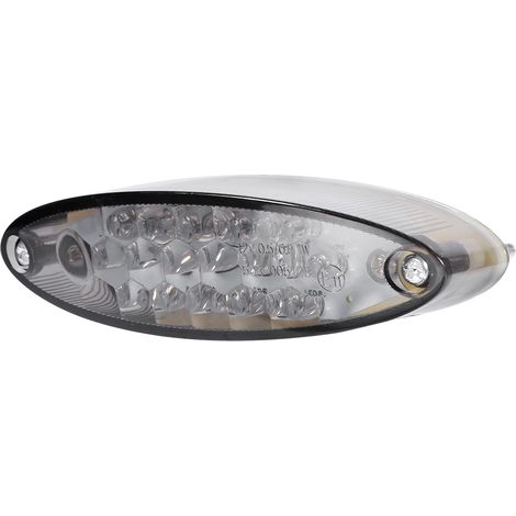 Feu de plaque d'immatriculation moto ATV 28 LED fumé, stop arrière clignotant pour casque, éclairage de plaque, ampoule longue durée 12V (1/5)