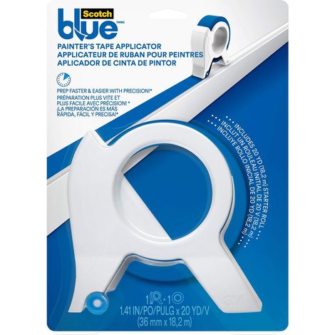 ScotchBlue Applicatore per Nastro di Mascheratura con 1 Rotolo (36 mm x 18,2 m), Nastro Premium Multi-Superficie - Per Battiscopa, Finestre e Telai di Porte (1/5)