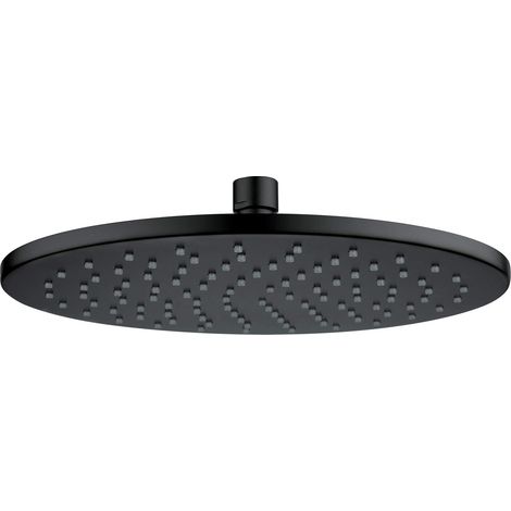 Deante Runde Duschkopf Schwarz Matt 250 mm (1/2)