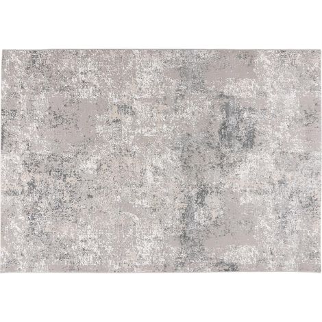 Telio - tapis rectangulaire motif relief - gris (1/5)