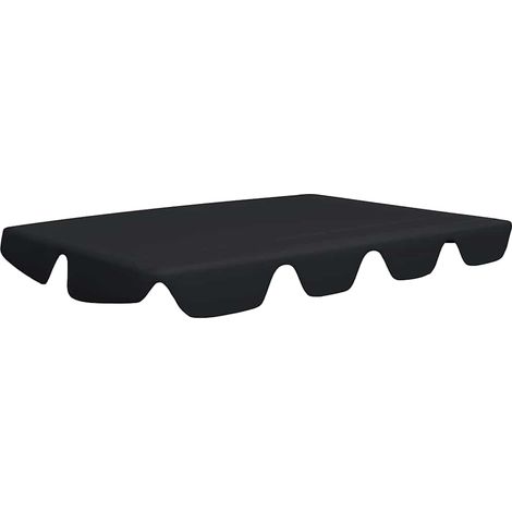 Maison Exclusive - Ersatzdach für Hollywoodschaukel Schwarz 188/1 (1/5)