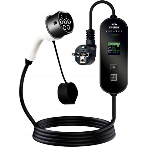 Cargador rápido portátil para coches eléctricos EV 3,5 kW tipo 2 230 V (1/5)