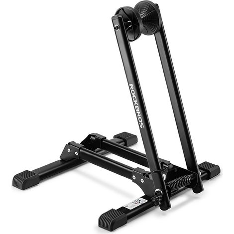 Cavalletto pieghevole per biciclette con ruote da 20-29" - nero (1/4)