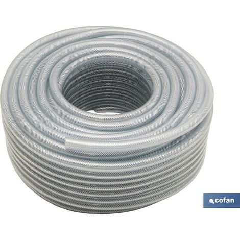 Manguera Pvc Cristal con Refuerzo 25x33mm/50m (1/3)