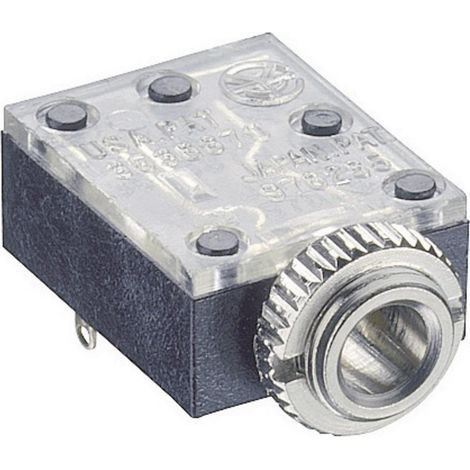 Lumberg 1503 09 Klinken-Steckverbinder 3.5 mm Buchse, Einbau horizontal Polzahl: 3 Stereo Schwarz 1