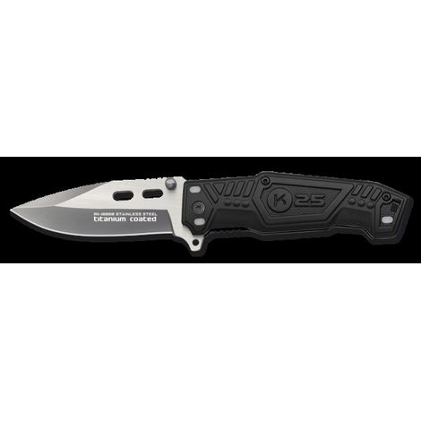 Coltello tascabile k25 k25 7.8 cm manico luminoso