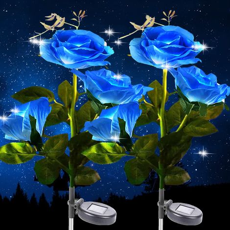 Lumières solaires Jardin Paquet 2 Lumières chemin solaires Lampes solaires LED extérieures décoratives 6 (1/5)