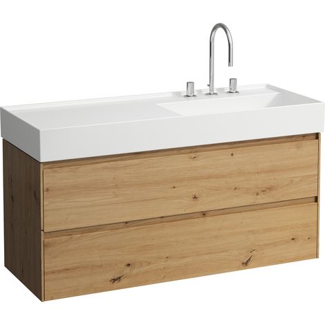 LAUFEN LANI pour Kartell Meuble sous-lavabo, 2 tiroirs,