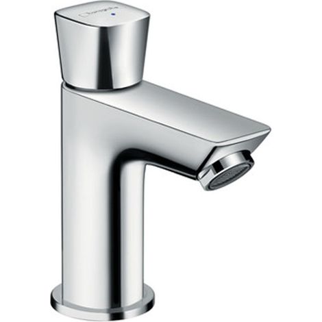Hansgrohe – Robinet lave-mains eau froide – Bec fixe – Débit 5 l/min – Mécanisme céramique 90° – Sans tirette ni vidage – Pour montage posé (1/10)