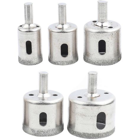 5-teiliges Diamant-Fliesenbohrer-Set zum Schneiden von Glas, Marmor, Granit und Schiefer