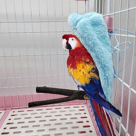 Nid douillet pour oiseaux, cage, cachette chaude en peluche pour conures et perruches (1/4)