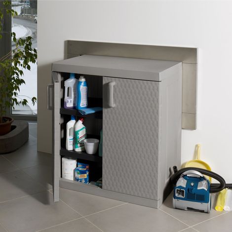 Toomax ARMADIO BASSO RATTAN MEGA 89X54XH96CM TORTORA. (1/3)