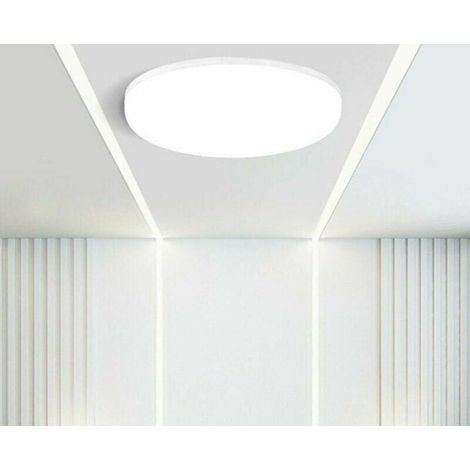 Plafonnier LED - Panneau Plat 20 W - Lumière Blanche Neutre 4000 K - Diamètre 26 cm - IP44 - Pour Chambre Salon Couloir Cuisine - 1 Pièce