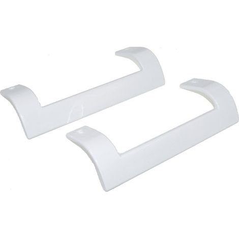 Beko Fridge Freezer Door Handle Pair White (1/4)