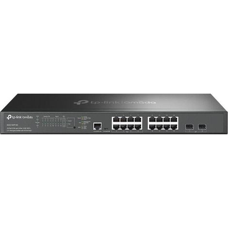 TP-Link Omada SG3218XP-M2 switch Gestionado L2+ 2.5G Ethernet (100/1000/2500) Energía sobre Ethernet (PoE) 1U Negro (1/4)