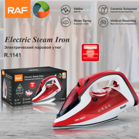 Fer à repasser électrique portable conforme aux normes européennes, machine à repasser à vapeur, pour une utilisation à sec et humide. (1/5)