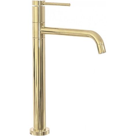 ROBINET DE LAVABO REA LUGANO SLIM GOLD HAUT (1/5)