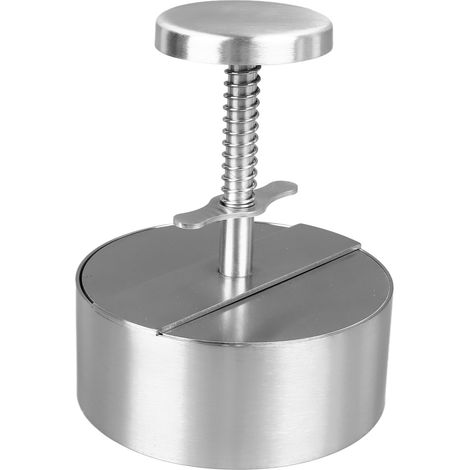Presse à hamburgers, machine à hamburgers, acier inoxydable 304, coupe-hamburgers rond de 10 cm de diamètre (1/5)