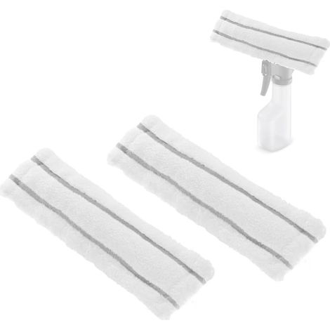 Lot de 2 chiffons de nettoyage pour vitres Karcher WV1 - Pour nettoyer les vitres - Pour nettoyeur de vitres (1/5)