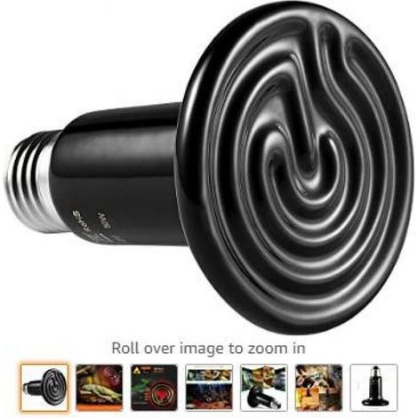 Ampoule De Chauffage Pour Animaux De Compagnie LED E27 50W Ampoule Infrarouge Chauffage en Céramique (1/5)