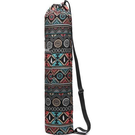Tophances Yoga Mat Storage Bag with Reflective Storage Pockets and Full Zipper, Multicolor 01, 29.5  6.3 inches (1/5)