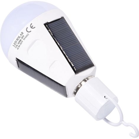 Tragbare, wasserdichte LED-Solarleuchte mit Solarpanel, 12 W, für drinnen und draußen, ideal zum Wandern, Campen und für Notfälle (1/5)