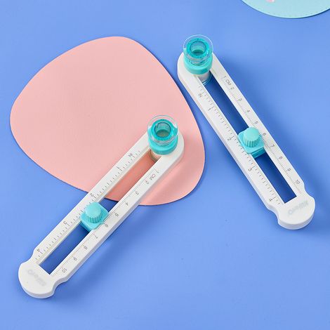 Cercle coupe-papier KW-triO 360 degrés fait main rotation boussole réglable diamètre outil de coupe DIY carte, papier avec position centrale visible et échelle claire protection de lame idéal pour art (1/5)