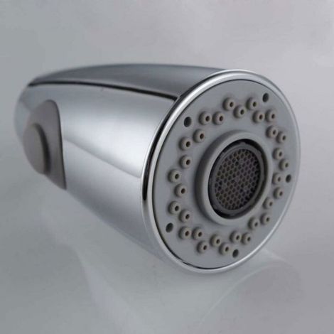 Pommeau de robinet pulvérisateur de douche à main, lavabo de pulvérisation, résistant aux éclaboussures, Chrome poli pour salle (1/5)