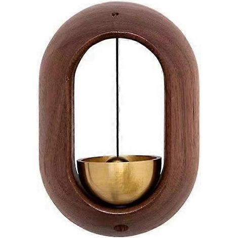 Carillon mural en laiton Dopamine, sonnette de porte suspendue pour chambre, décoration artisanale avec finition dorée, cloche mélodieuse pour intérieur, cadeau zen apaisant. (1/5)
