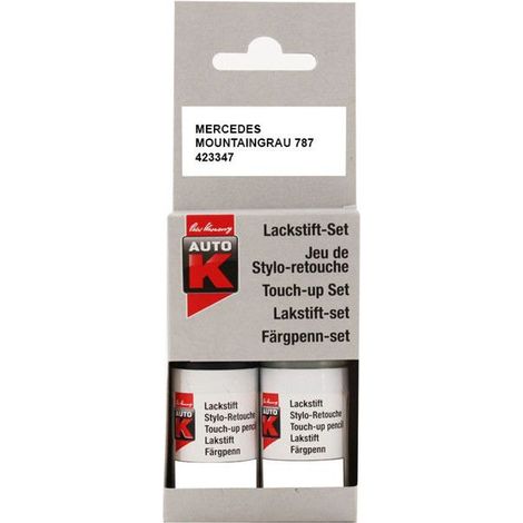 Stylo de retouche peinture Auto-K teinte constructeur Moutaingrau 787 Mercedes Benz