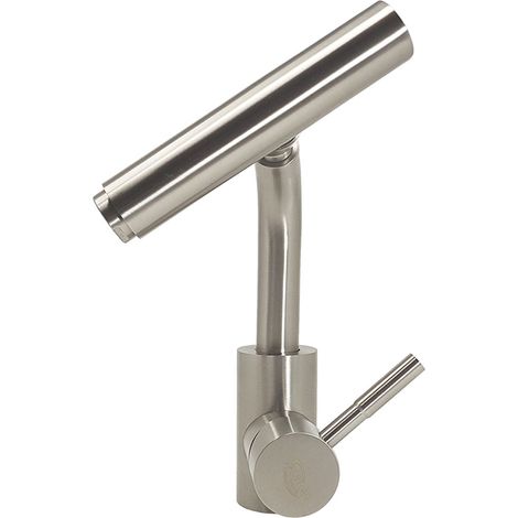 Rubinetto Cucina Flessibile Grigio Satinato Miscelatore Lavandino Girevole s9008 (1/5)