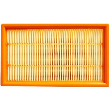 Filtre Plat Plissé - Pour Aspirateur Karcher NT25/1 NT35/1 NT45/1 NT55/1 NT611 ECO - 240 x 140 x 55 mm - Orange - 2 Pièces (1/5)