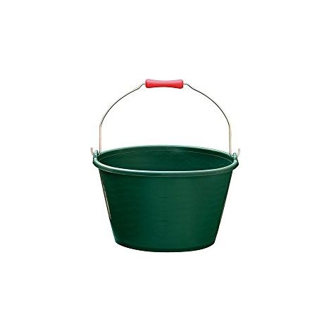 ALUMINIUM ET PLASTIQ - Seau vendange / veau poignée bois 16L vert gradué