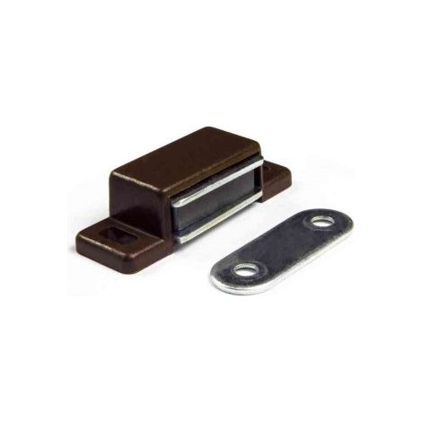 Chiusure magnetiche da applicare - forza 4 kg. - marrone - 10 pz.