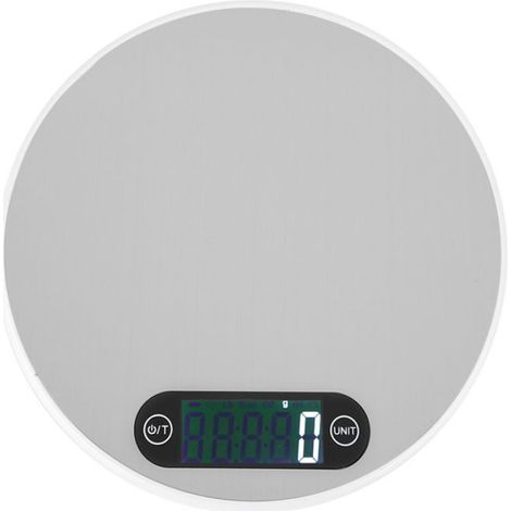Balance Électronique - 5 kg / 1 g - Acier Inoxydable - Pour Pâtisserie et Cuisine - Blanc - 1 Pièce (1/5)