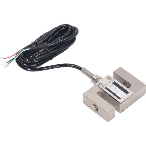S-förmige Wägezelle für Waagen, 300 kg Zug-/Druckkraftsensor, Dehnungsmessstreifen, Drucksensor für Messschieber, 661,39 lb (1/5)