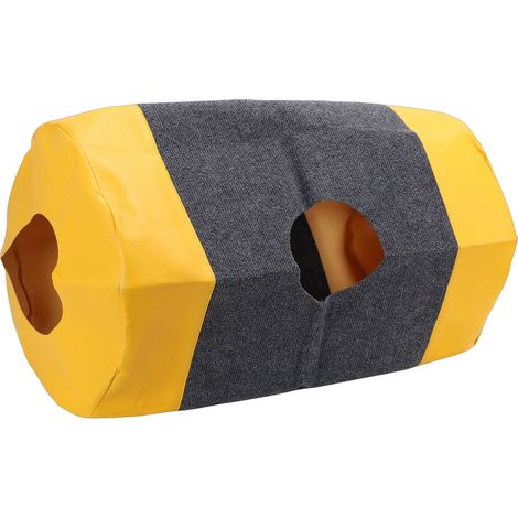 Tunnel Chat Sac d'Activité Polyester Cuir 40x60cm Tapis de Jeu Multifonctionnel pour Intérieur Design Gain de Place (1/5)